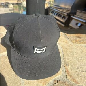 Metin Black Structured Performance Snapback Hat